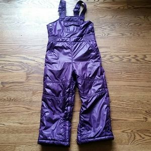 Baby Gap purple down puffer snow pants